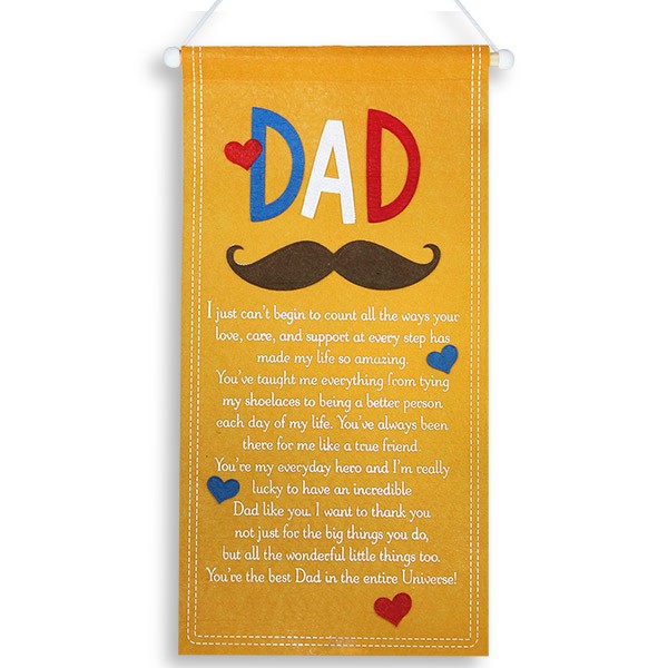 Best Dad Quotation Scroll
